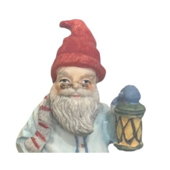Vintage 1992 Julenisse Scandinavian Santa Figurine With Lantern & Toy Bag - Picture 5 of 7
